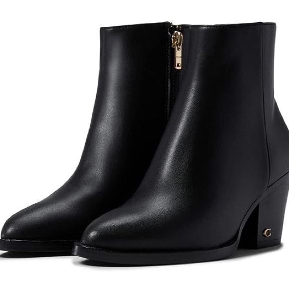 Coach Black Booties - Perfect for Fall - Picture 1 of 5